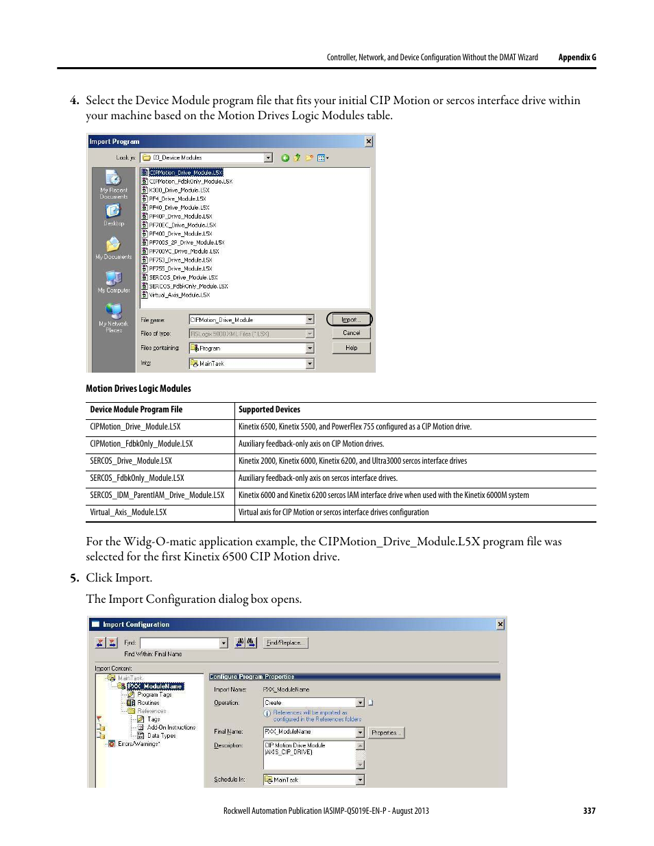 Rockwell Automation 193 Drives and Motion Accelerator Toolkit Quick Start User Manual | Page 337 / 356
