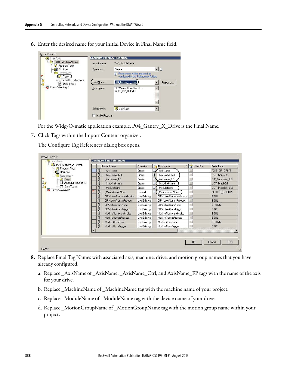 Rockwell Automation 193 Drives and Motion Accelerator Toolkit Quick Start User Manual | Page 338 / 356