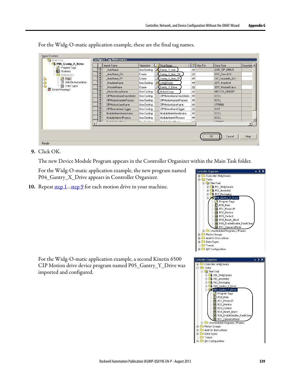 Rockwell Automation 193 Drives and Motion Accelerator Toolkit Quick Start User Manual | Page 339 / 356