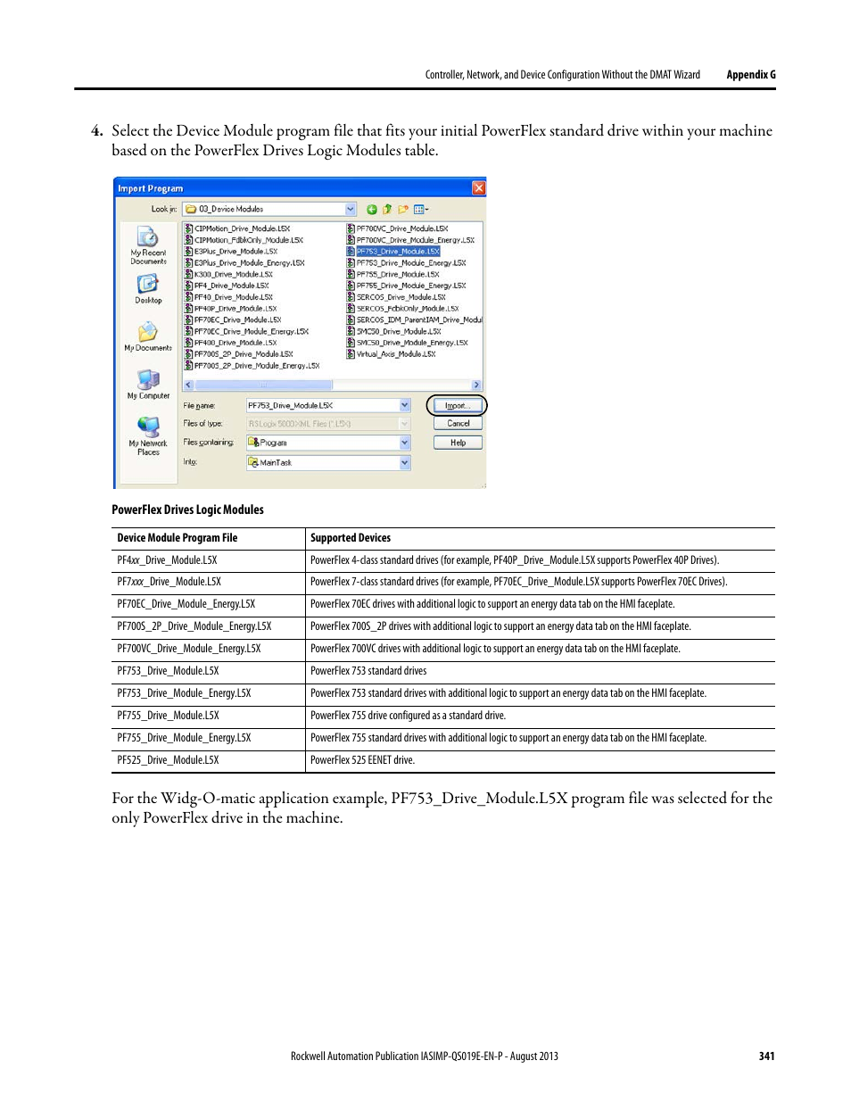 Rockwell Automation 193 Drives and Motion Accelerator Toolkit Quick Start User Manual | Page 341 / 356