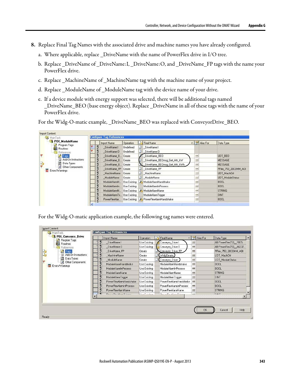 Rockwell Automation 193 Drives and Motion Accelerator Toolkit Quick Start User Manual | Page 343 / 356