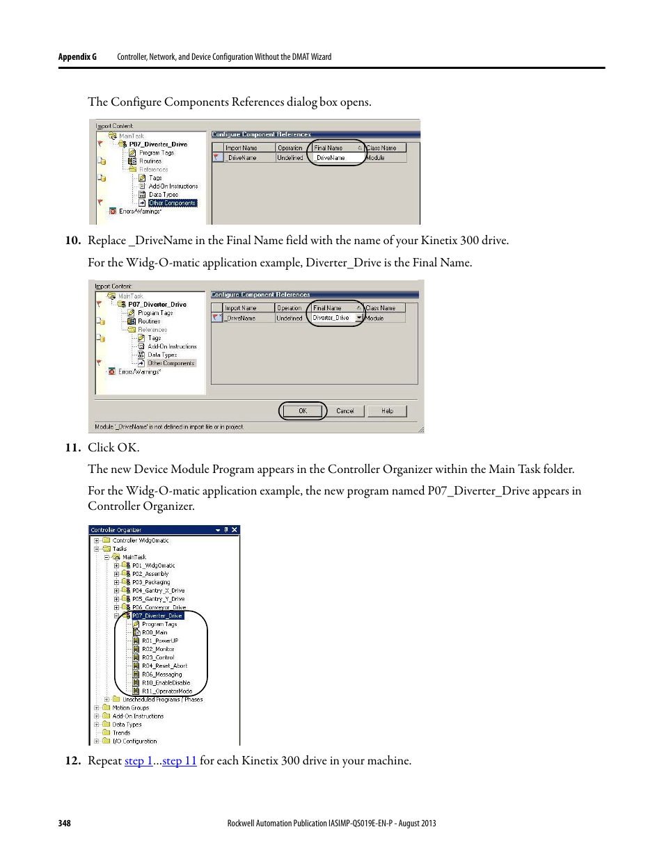 Rockwell Automation 193 Drives and Motion Accelerator Toolkit Quick Start User Manual | Page 348 / 356