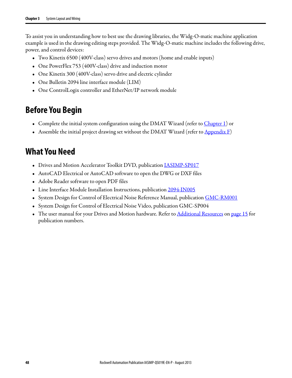 Before you begin, What you need, Before you begin what you need | Rockwell Automation 193 Drives and Motion Accelerator Toolkit Quick Start User Manual | Page 48 / 356