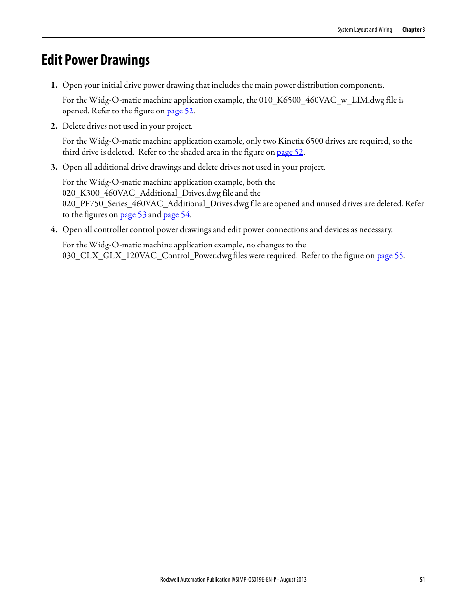 Edit power drawings | Rockwell Automation 193 Drives and Motion Accelerator Toolkit Quick Start User Manual | Page 51 / 356