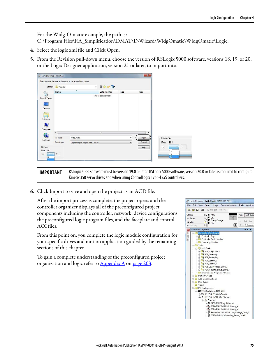 Rockwell Automation 193 Drives and Motion Accelerator Toolkit Quick Start User Manual | Page 75 / 356