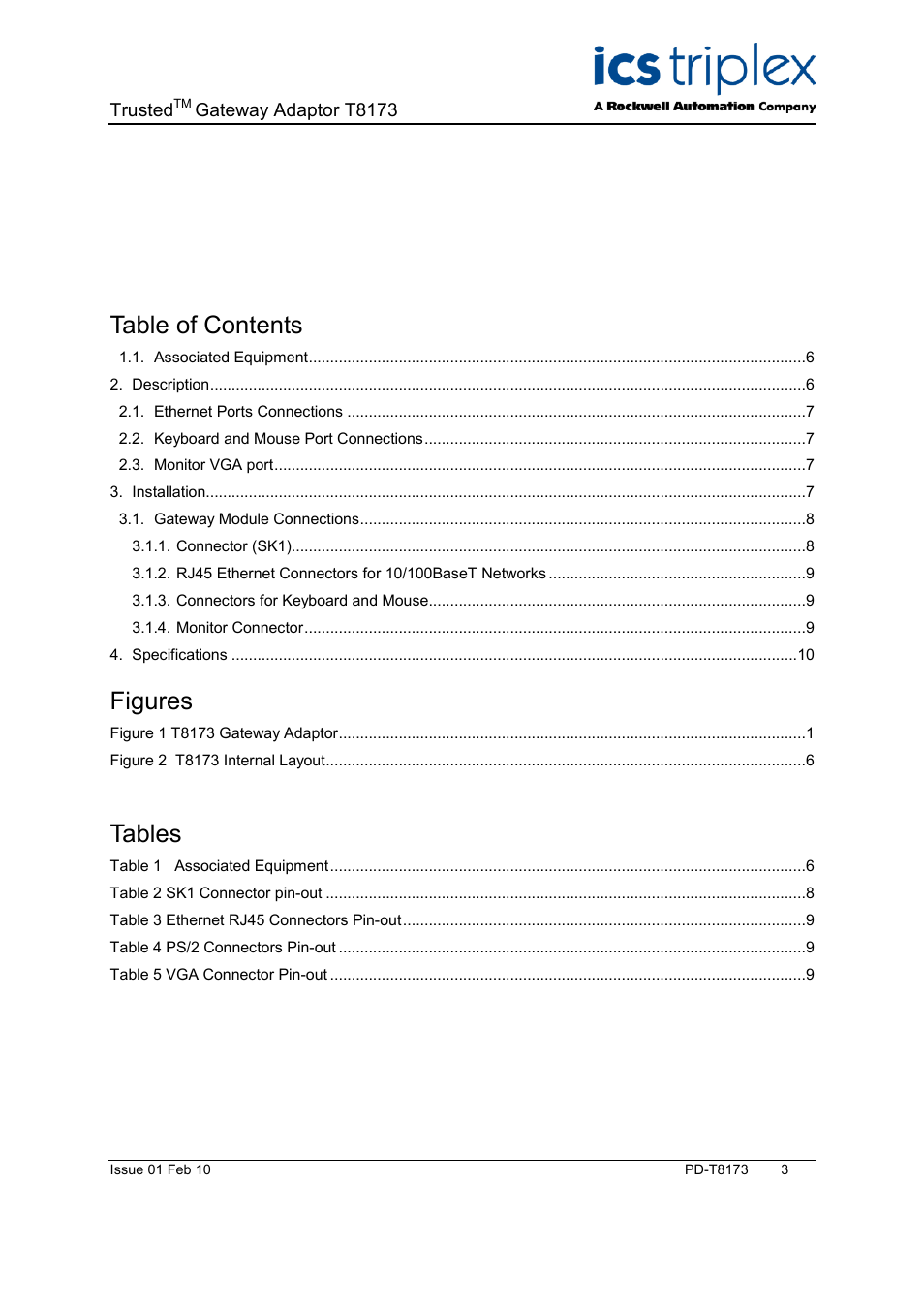 Rockwell Automation T8173 Trusted Gateway Adapter User Manual | Page 3 / 10
