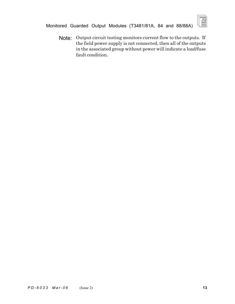 Rockwell Automation T3488/T3488A ICS regent Monitored Guarded Output Modules User Manual | Page 13 / 26