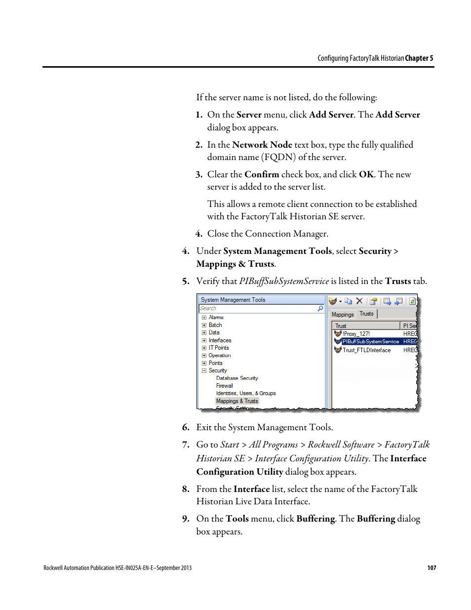 Rockwell Automation FactoryTalk Historian SE 4.0 Installation and Configuration Guide User Manual | Page 107 / 186