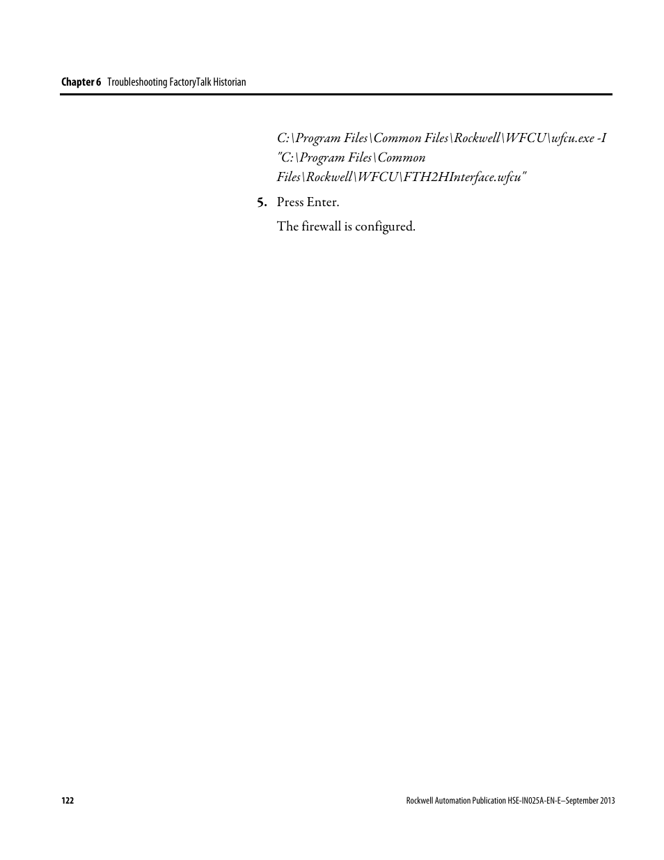 Rockwell Automation FactoryTalk Historian SE 4.0 Installation and Configuration Guide User Manual | Page 122 / 186