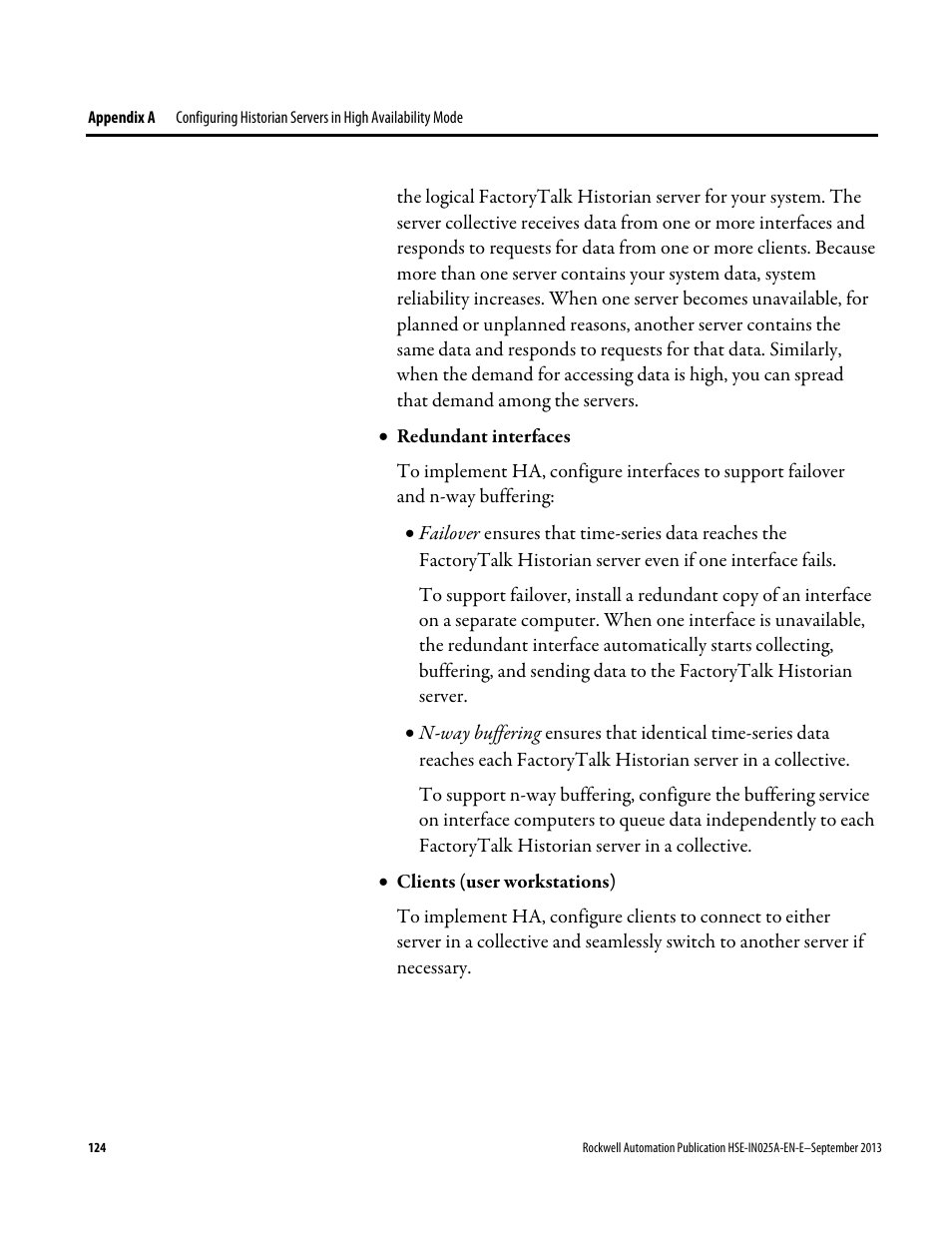 Rockwell Automation FactoryTalk Historian SE 4.0 Installation and Configuration Guide User Manual | Page 124 / 186