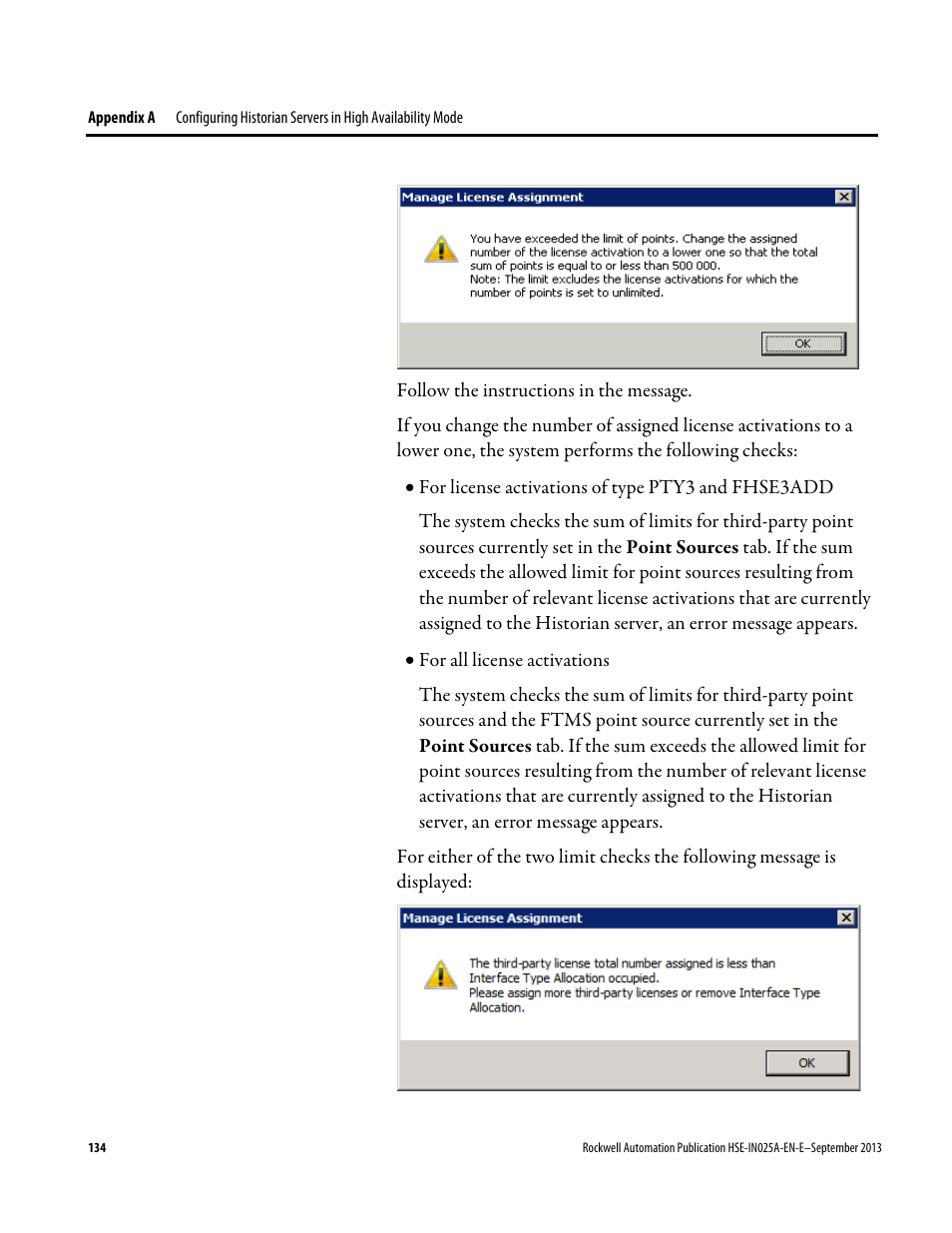 Rockwell Automation FactoryTalk Historian SE 4.0 Installation and Configuration Guide User Manual | Page 134 / 186