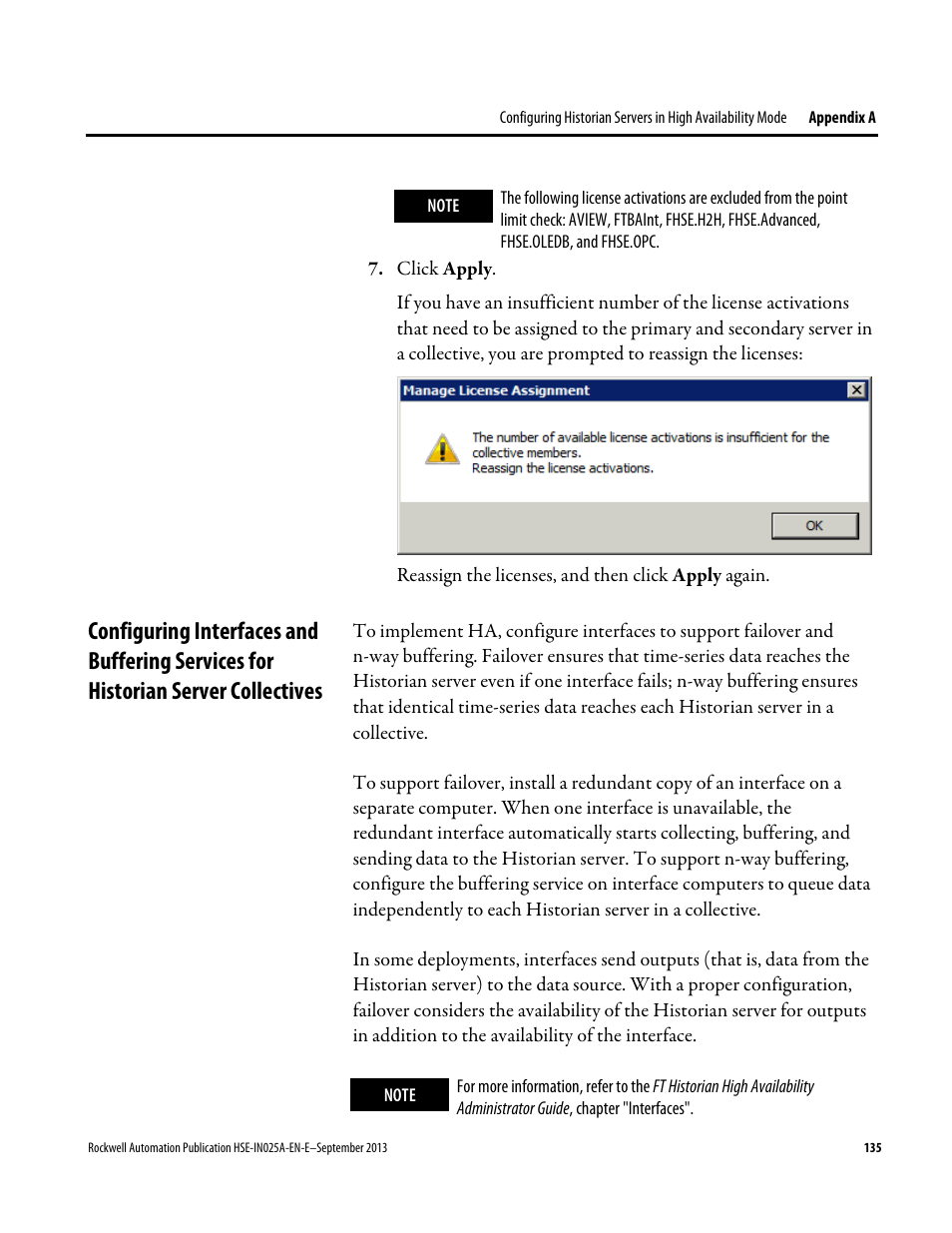 Rockwell Automation FactoryTalk Historian SE 4.0 Installation and Configuration Guide User Manual | Page 135 / 186