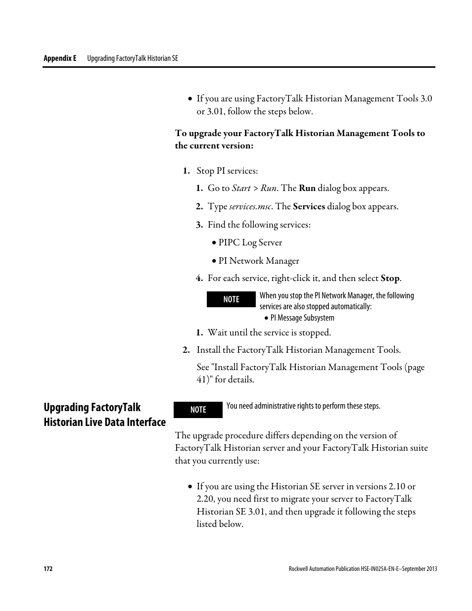 Rockwell Automation FactoryTalk Historian SE 4.0 Installation and Configuration Guide User Manual | Page 172 / 186