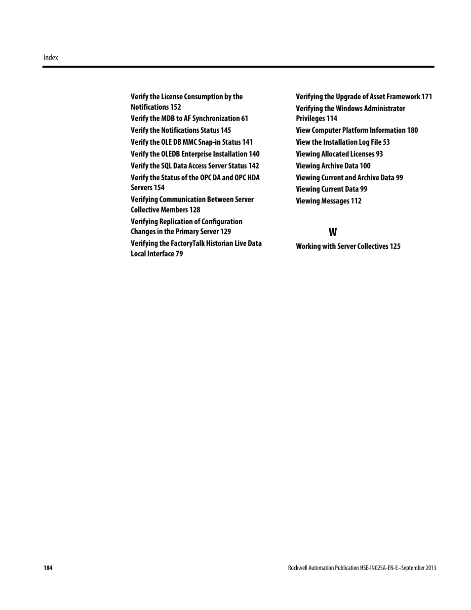 Rockwell Automation FactoryTalk Historian SE 4.0 Installation and Configuration Guide User Manual | Page 184 / 186