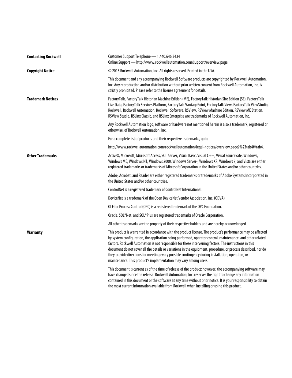 Rockwell Automation FactoryTalk Historian SE 4.0 Installation and Configuration Guide User Manual | Page 2 / 186