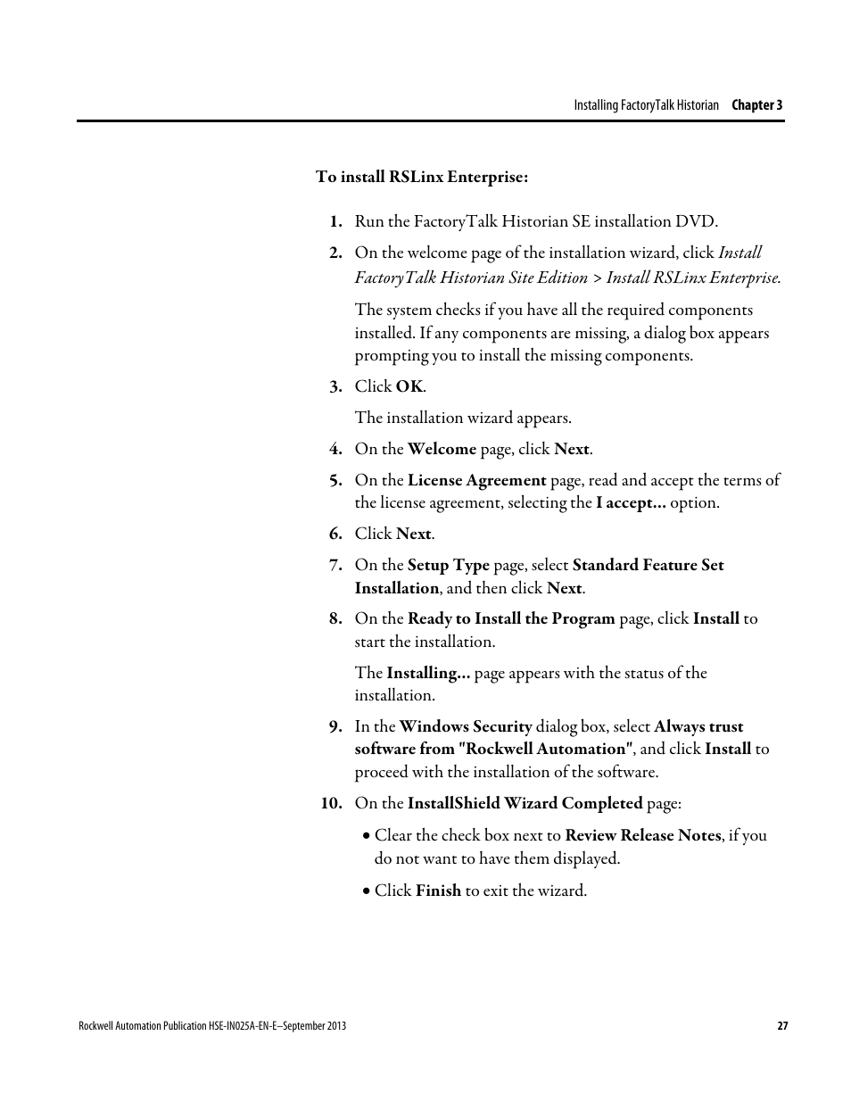 Rockwell Automation FactoryTalk Historian SE 4.0 Installation and Configuration Guide User Manual | Page 27 / 186