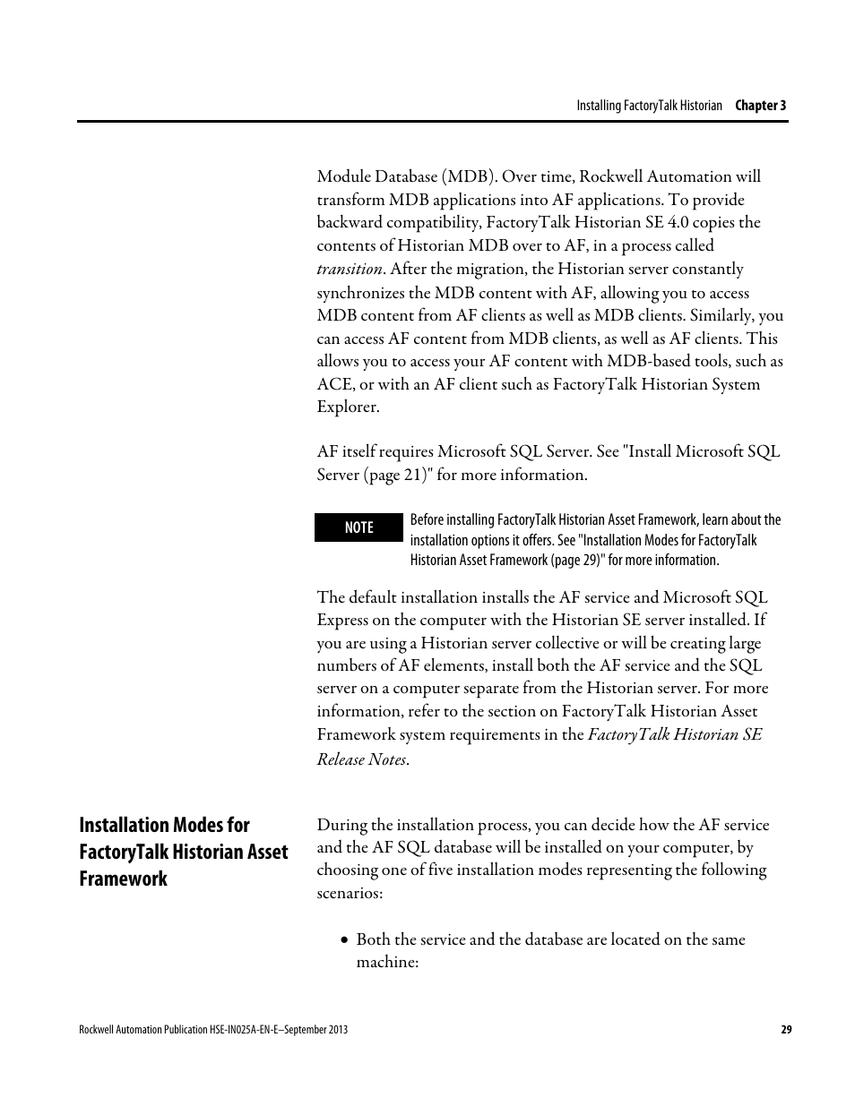 Rockwell Automation FactoryTalk Historian SE 4.0 Installation and Configuration Guide User Manual | Page 29 / 186