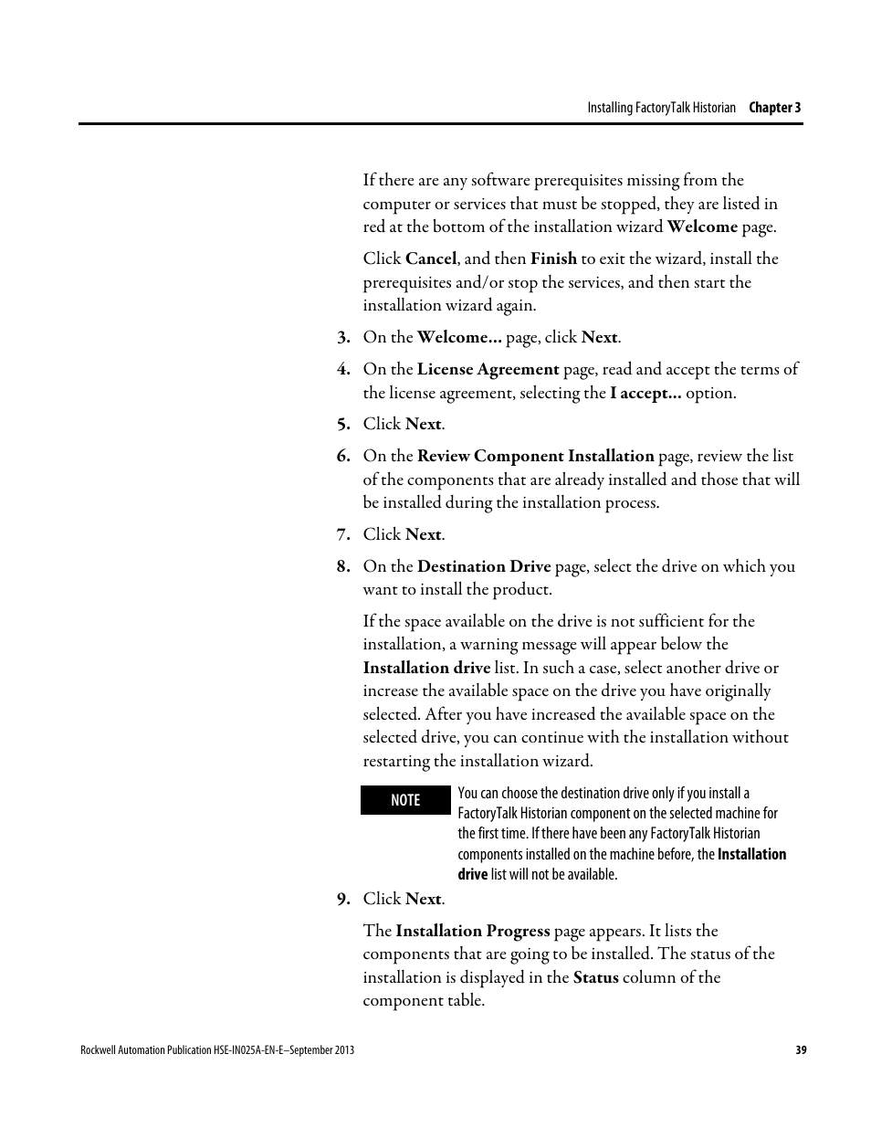 Rockwell Automation FactoryTalk Historian SE 4.0 Installation and Configuration Guide User Manual | Page 39 / 186