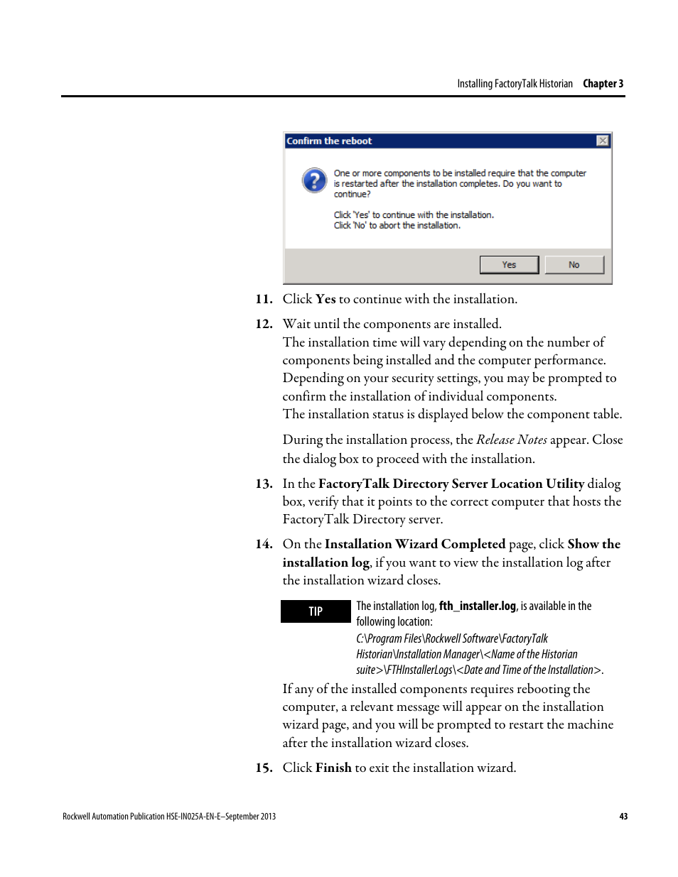 Rockwell Automation FactoryTalk Historian SE 4.0 Installation and Configuration Guide User Manual | Page 43 / 186