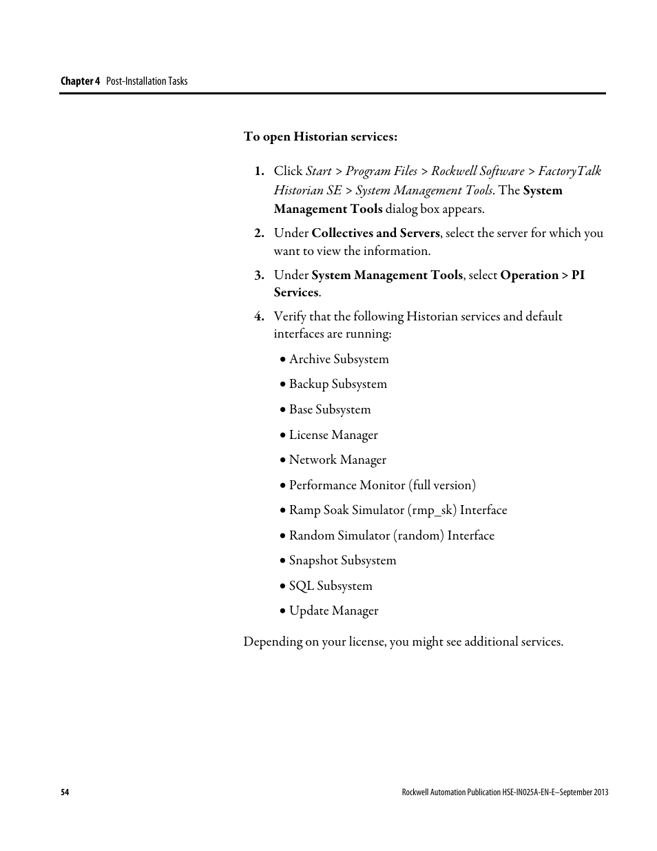 Rockwell Automation FactoryTalk Historian SE 4.0 Installation and Configuration Guide User Manual | Page 54 / 186