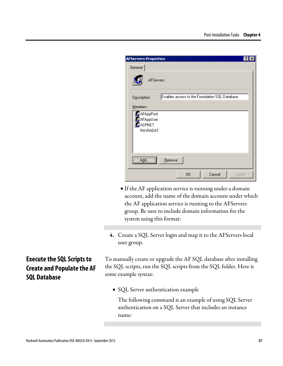 Rockwell Automation FactoryTalk Historian SE 4.0 Installation and Configuration Guide User Manual | Page 57 / 186