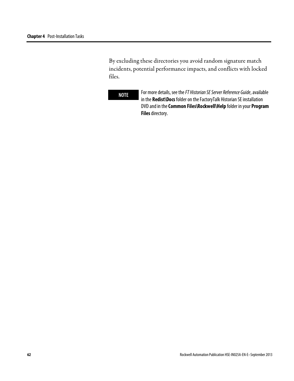 Rockwell Automation FactoryTalk Historian SE 4.0 Installation and Configuration Guide User Manual | Page 62 / 186