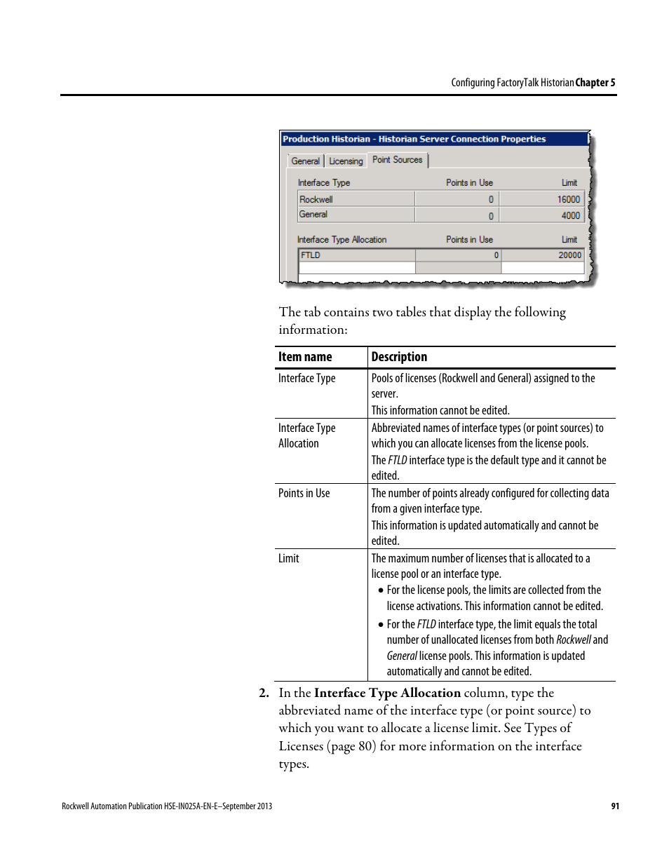 Rockwell Automation FactoryTalk Historian SE 4.0 Installation and Configuration Guide User Manual | Page 91 / 186