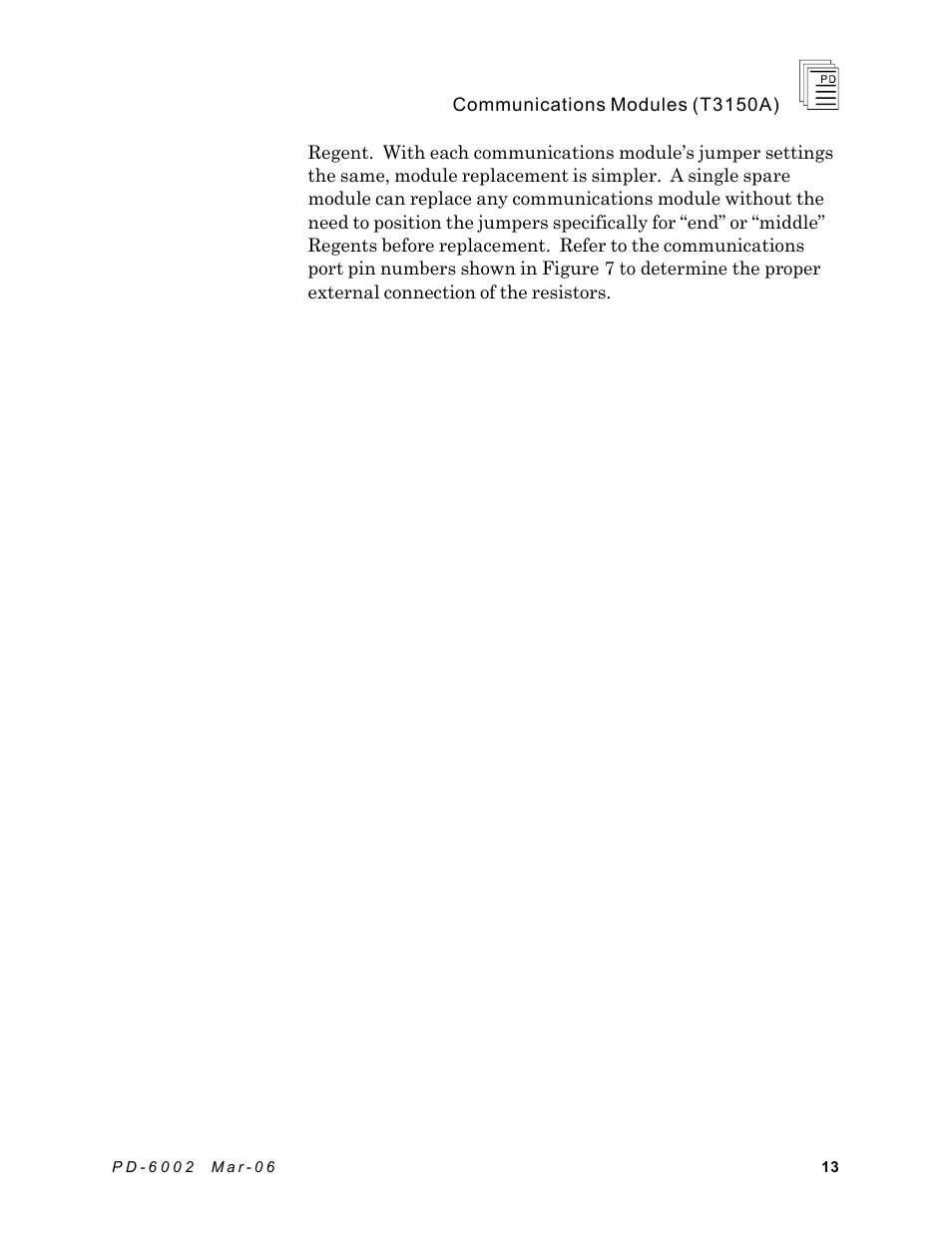 Rockwell Automation T3150A ICS Regent Communications Module User Manual | Page 13 / 21