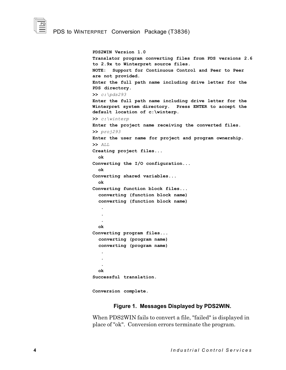 Rockwell Automation T3836 ICS Regent PDS to Winterpret Conversion Package User Manual | Page 4 / 12