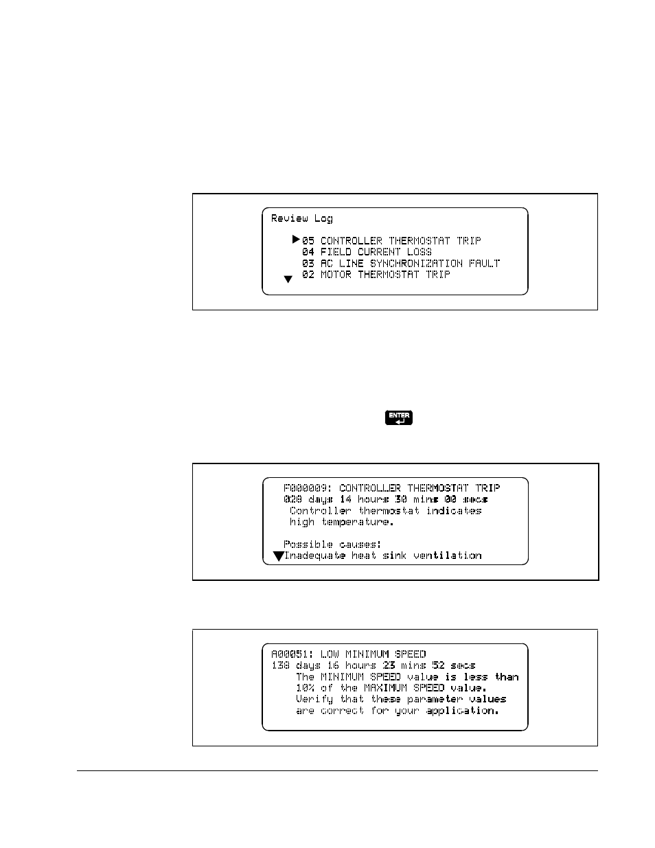 1 reviewing the fault and alarm logs | Rockwell Automation WebPak 3000  User Guide User Manual | Page 61 / 92