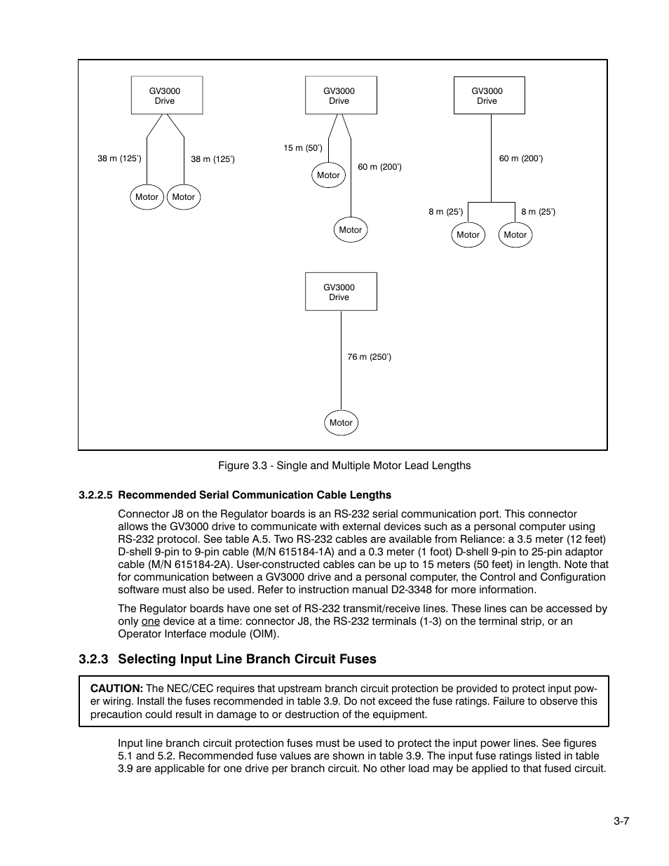 3 selecting input line branch circuit fuses | Rockwell Automation GV3000 AC Pwr Module Ver. 5.0 Hardware Ref, Installation, and Troubleshooting User Manual | Page 39 / 102