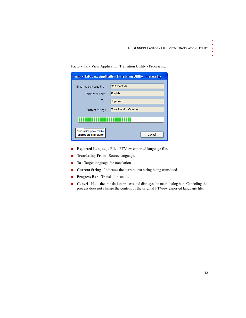 Rockwell Automation FactoryTalk Translation Utility Installation Guide User Manual | Page 17 / 28