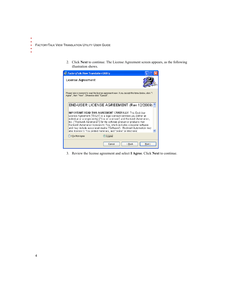 Rockwell Automation FactoryTalk Translation Utility Installation Guide User Manual | Page 8 / 28