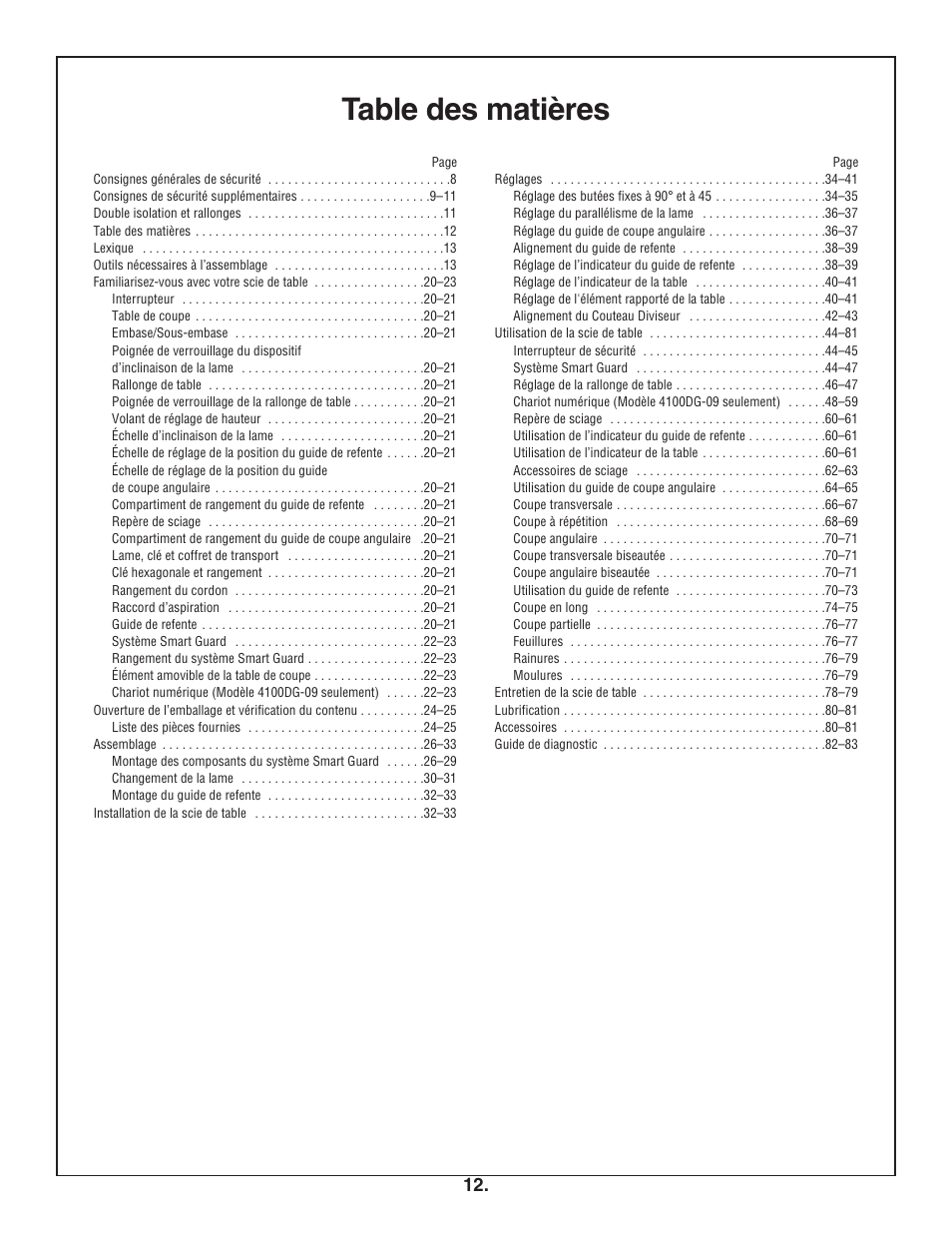 Bosch 4100DG User Manual | Page 12 / 88
