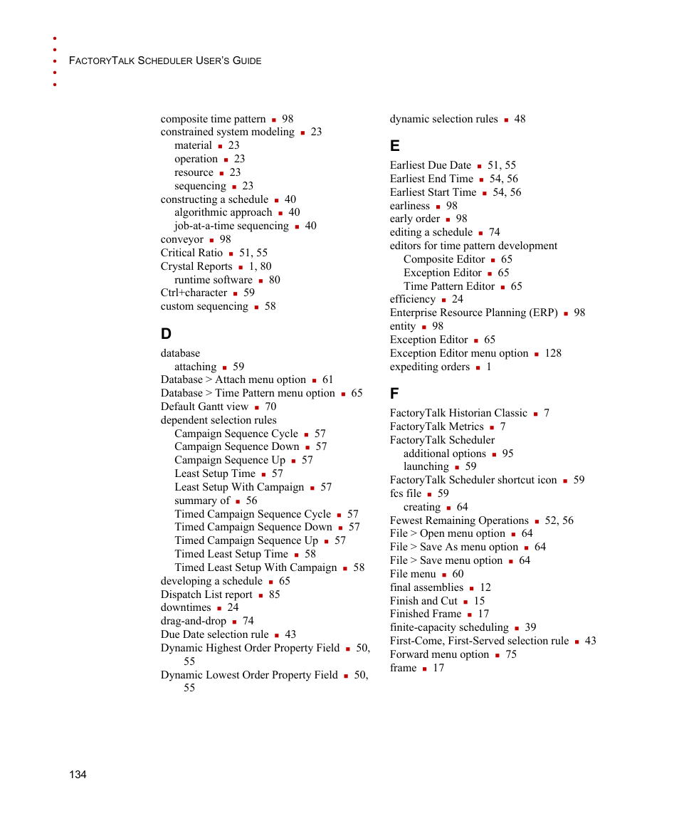 Rockwell Automation FactoryTalk Scheduler Users Guide User Manual | Page 140 / 146