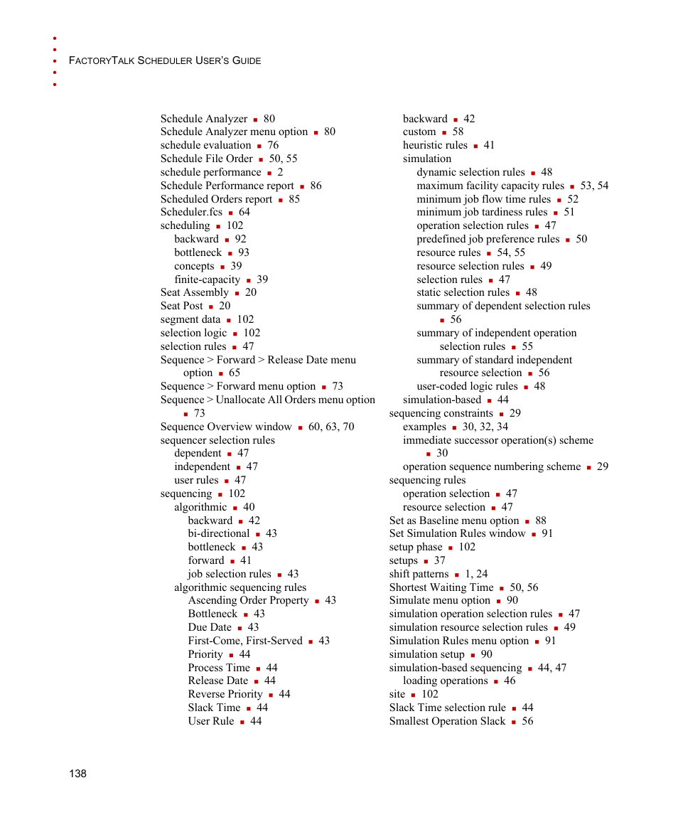 Rockwell Automation FactoryTalk Scheduler Users Guide User Manual | Page 144 / 146