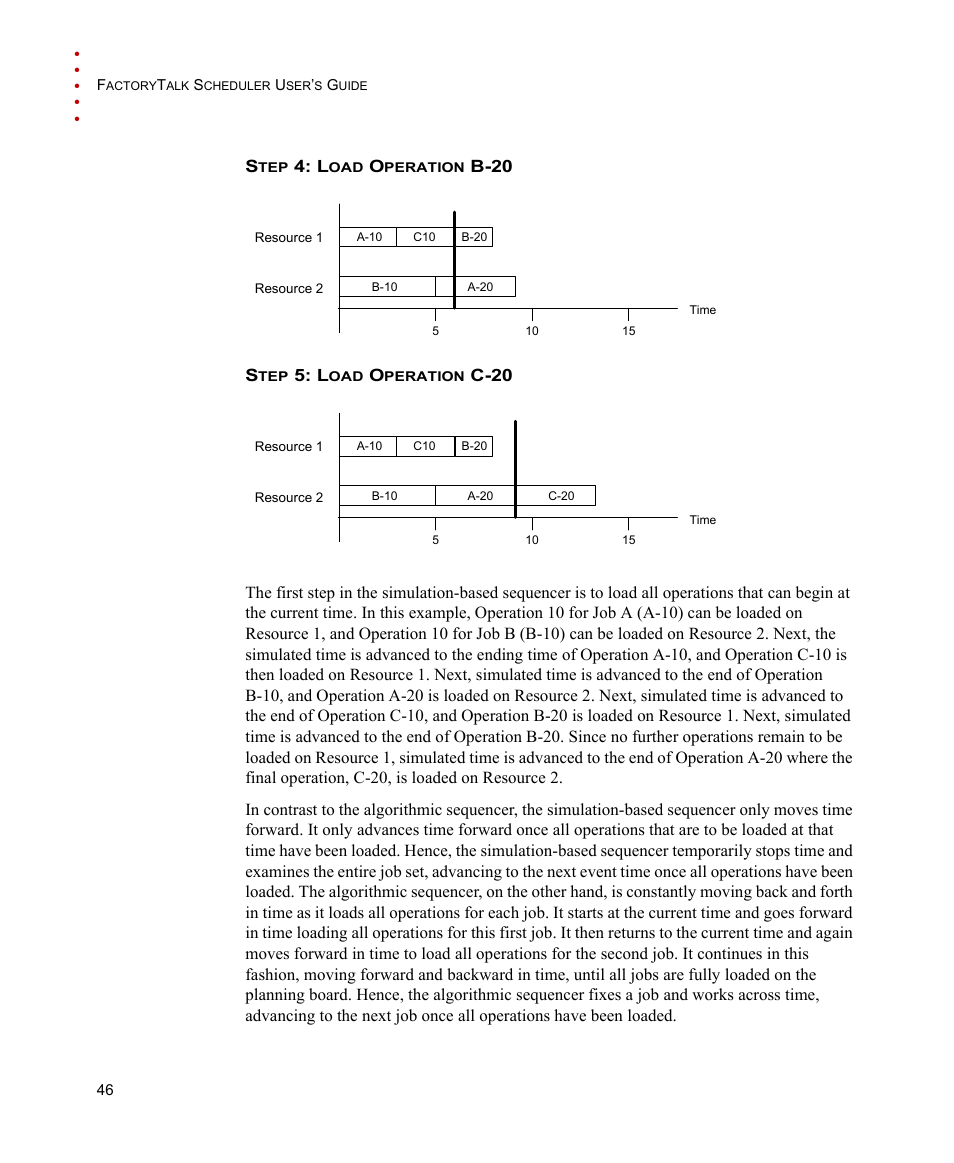 Step 4: load operation b-20, Step 5: load operation c-20 | Rockwell Automation FactoryTalk Scheduler Users Guide User Manual | Page 52 / 146