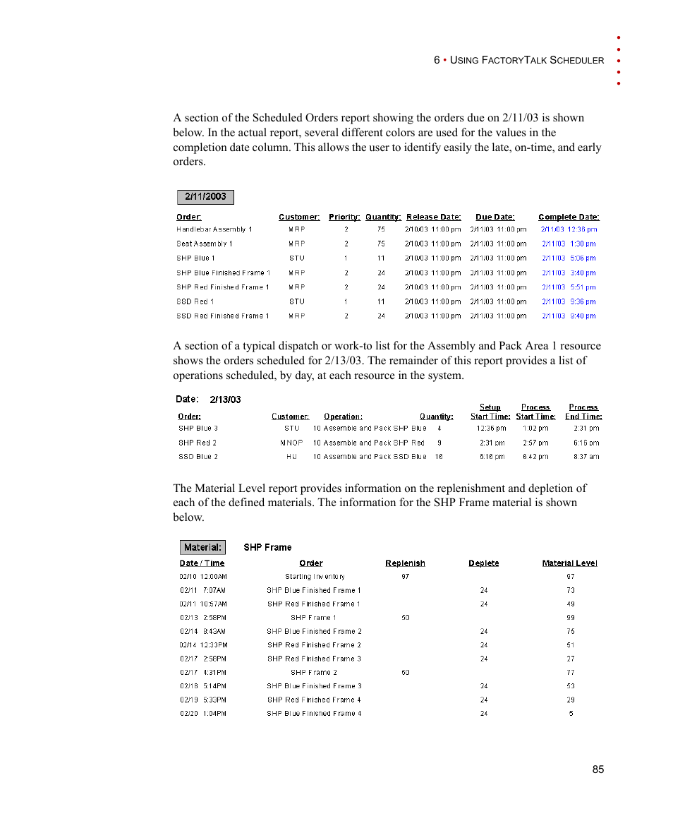 Rockwell Automation FactoryTalk Scheduler Users Guide User Manual | Page 91 / 146