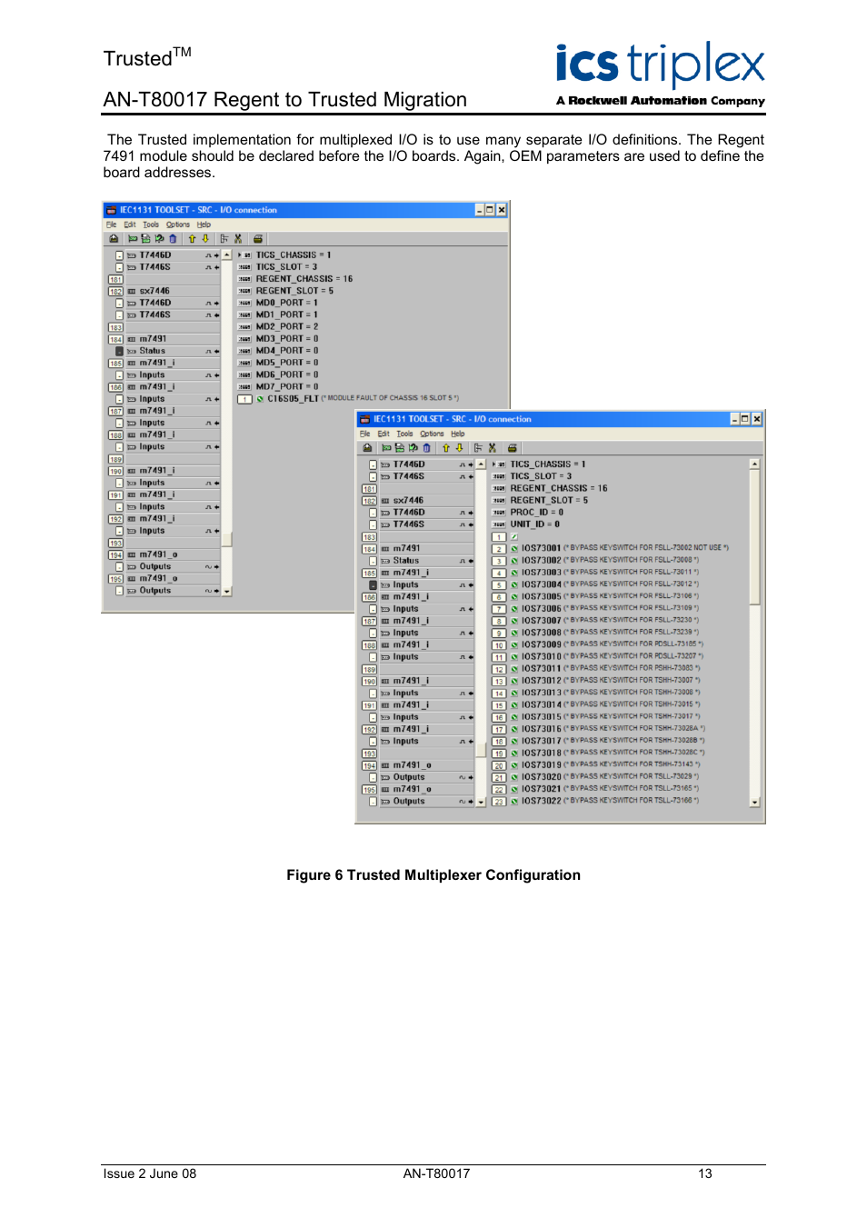 Trusted | Rockwell Automation T80017 Application Note Regent to Trusted Migration User Manual | Page 13 / 23