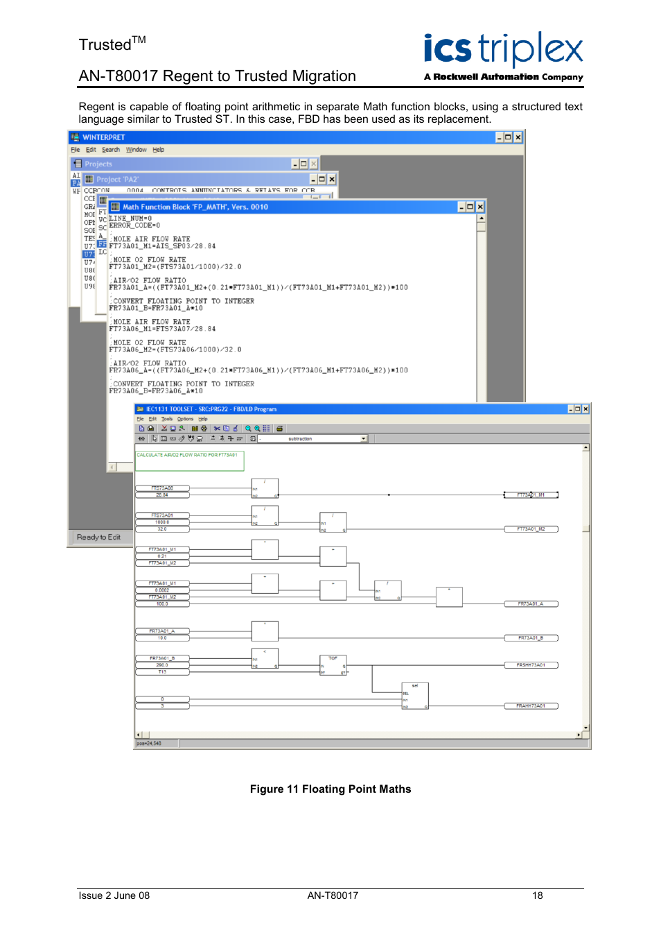 Trusted | Rockwell Automation T80017 Application Note Regent to Trusted Migration User Manual | Page 18 / 23