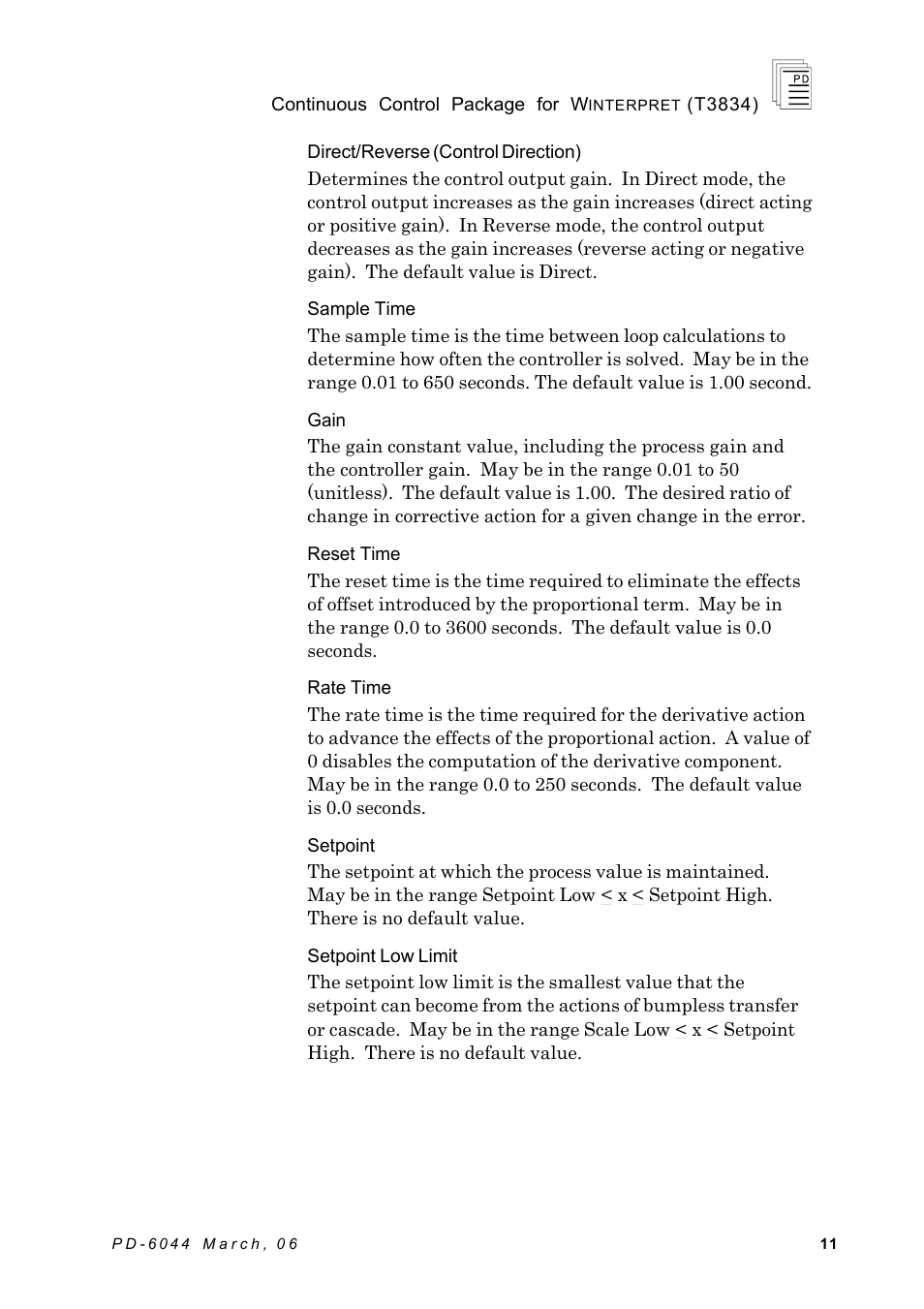 Rockwell Automation T3834 ICS Regent Continuous Control Package for Winterpret User Manual | Page 11 / 23