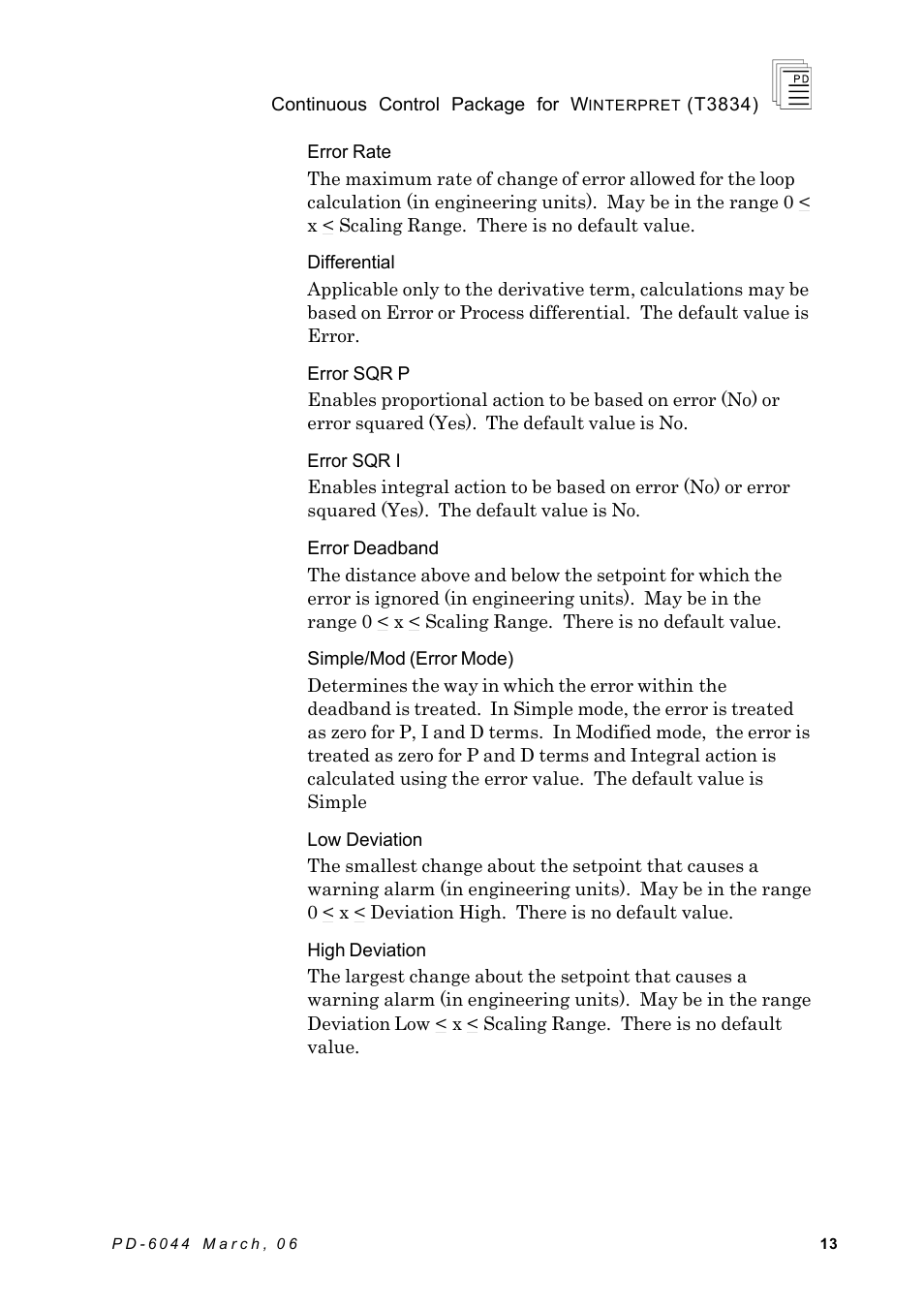 Rockwell Automation T3834 ICS Regent Continuous Control Package for Winterpret User Manual | Page 13 / 23