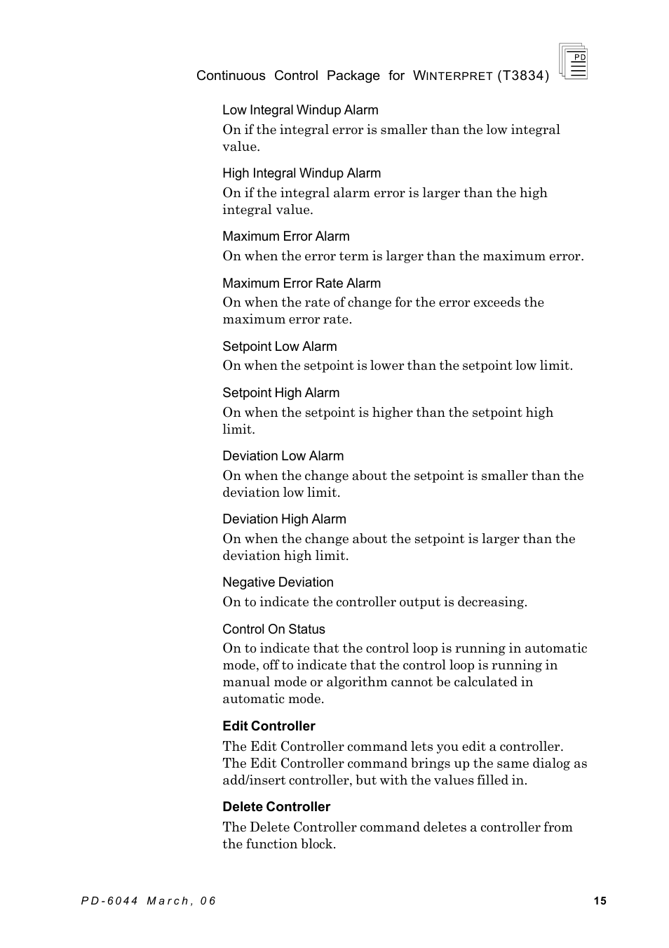 Rockwell Automation T3834 ICS Regent Continuous Control Package for Winterpret User Manual | Page 15 / 23