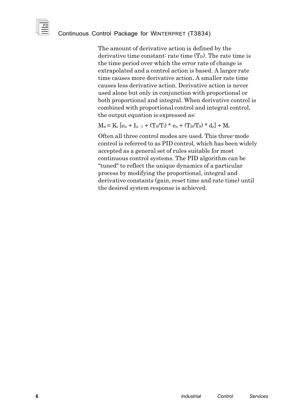 Rockwell Automation T3834 ICS Regent Continuous Control Package for Winterpret User Manual | Page 6 / 23