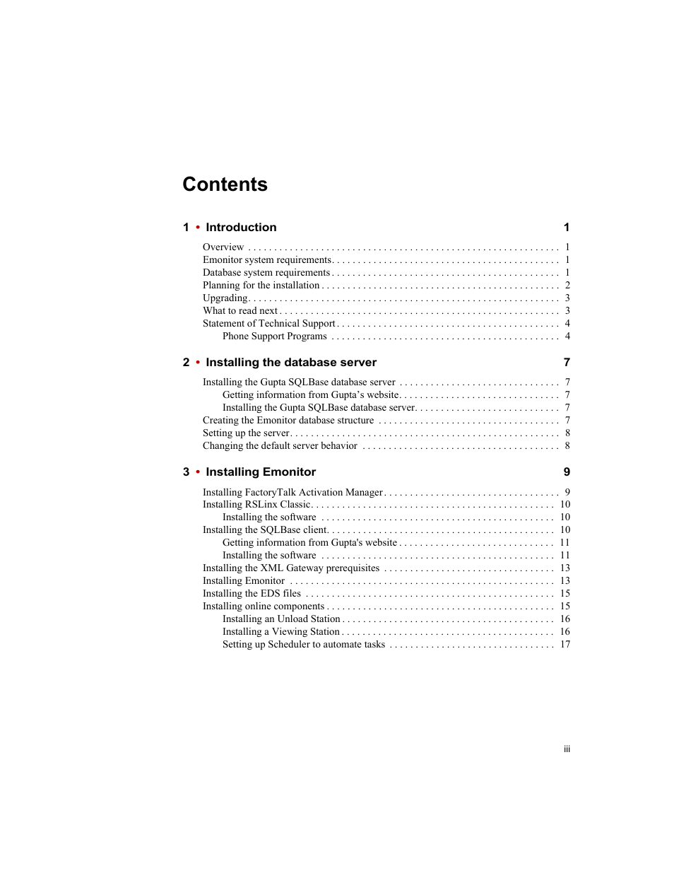 Rockwell Automation Emonitor with a Gupta Multi-User Database User Manual | Page 3 / 50