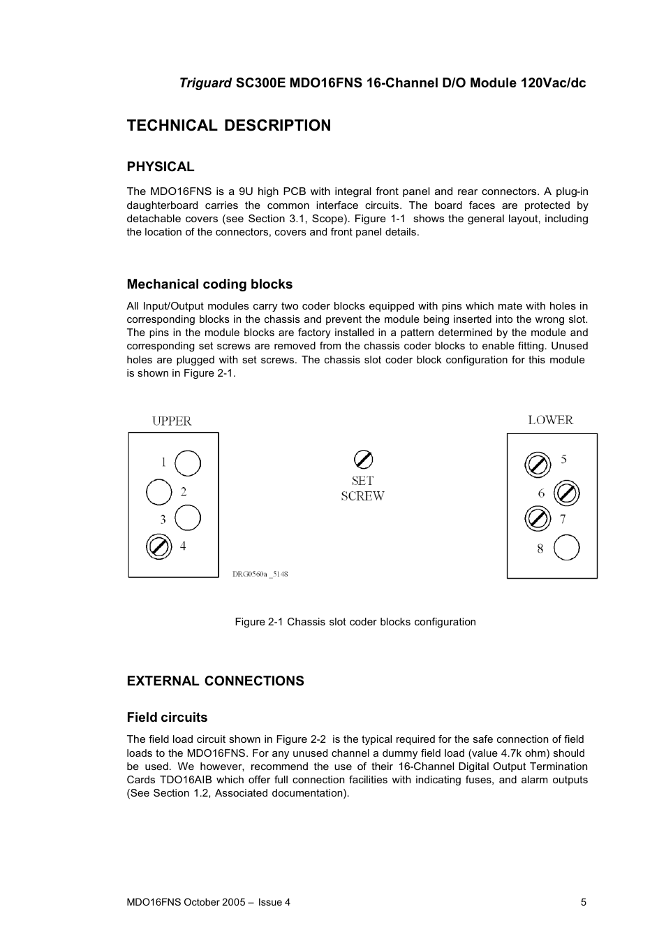 Technical description | Rockwell Automation MDO16FNS 16-Channel Digital Output Module 120Vac/dc User Manual | Page 5 / 15
