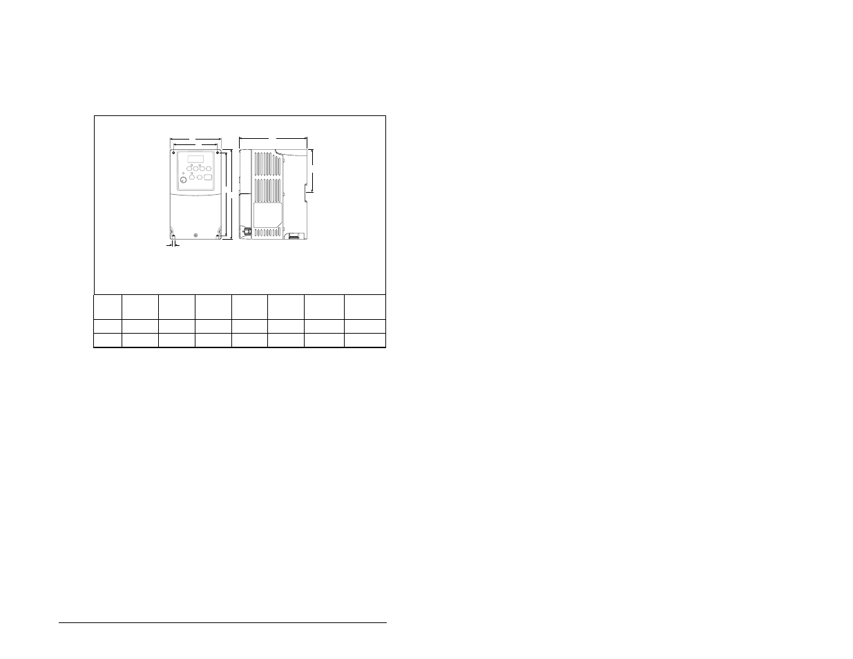 3 mounting dimensions for the md65 drive | Rockwell Automation MD65 User Manual Version 2.0 User Manual | Page 19 / 186