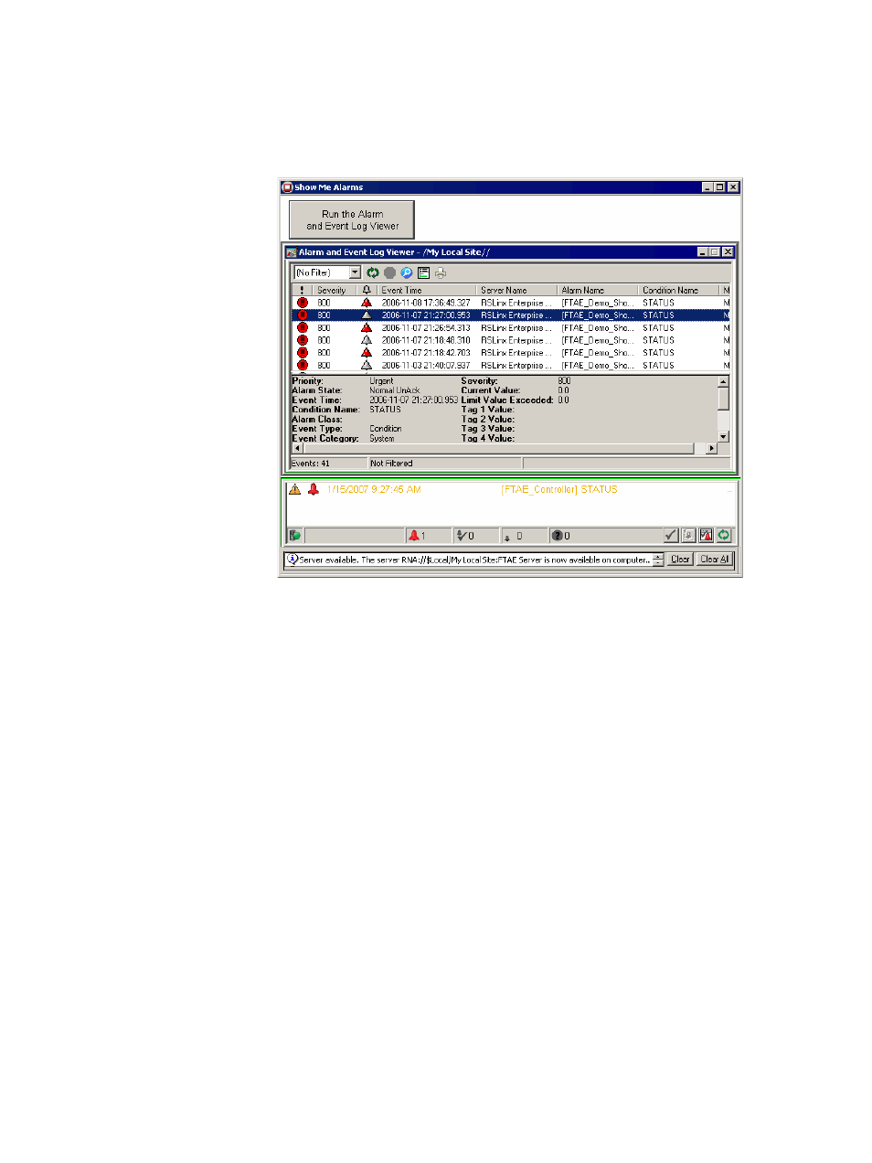 Rockwell Automation FactoryTalk Alarms and Events Quick Start User Manual | Page 142 / 246