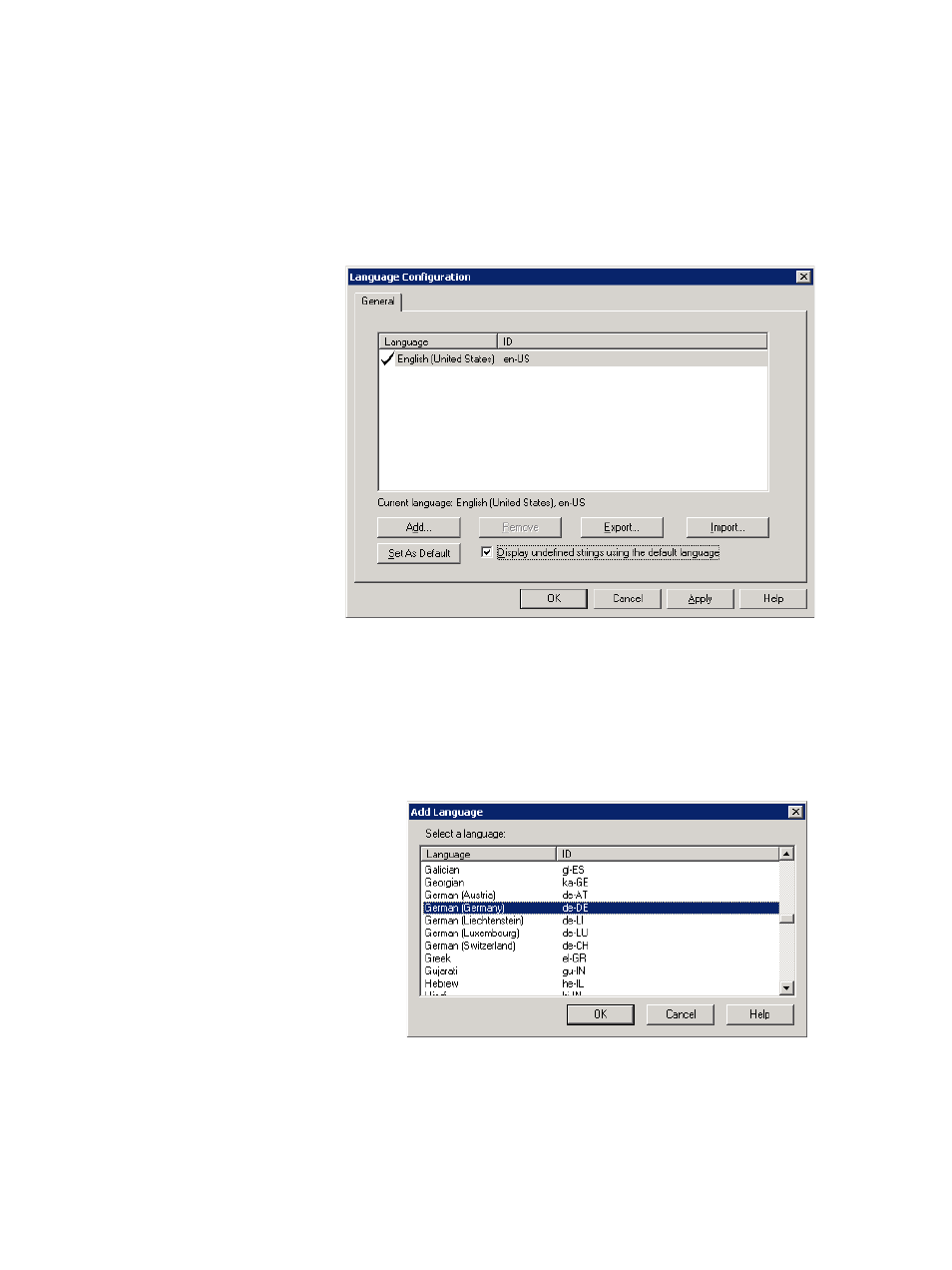 Add languages to the application | Rockwell Automation FactoryTalk Alarms and Events Quick Start User Manual | Page 160 / 246