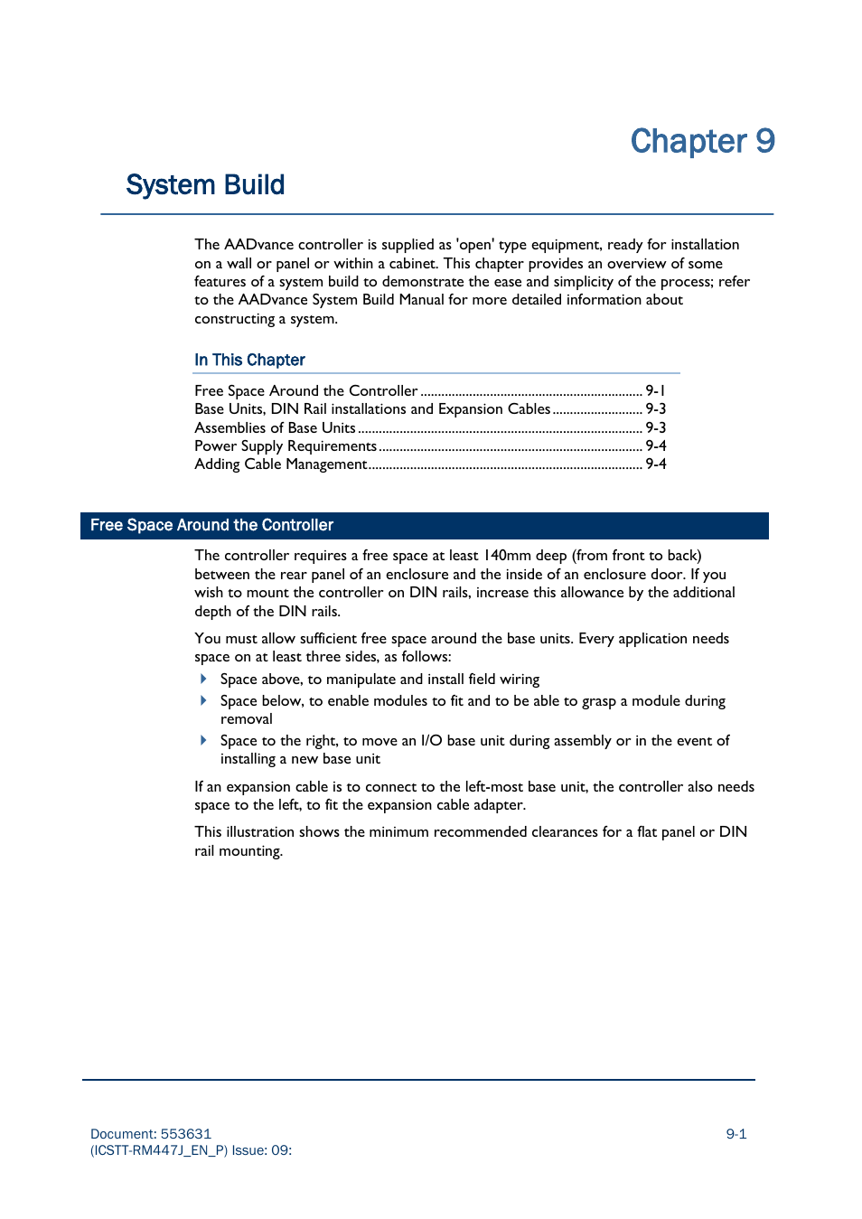 Chapter 9, System build | Rockwell Automation AADvance Controller Solutions Handbook User Manual | Page 127 / 148